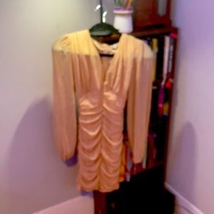 Tan dress with sleeves